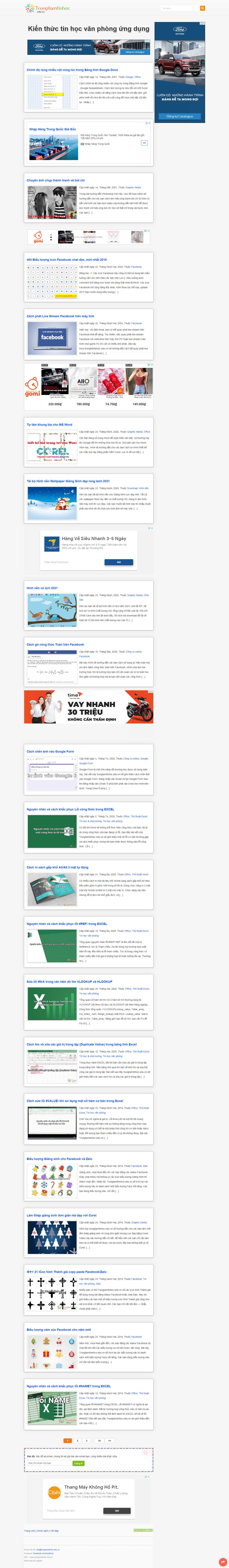 Thiết kế Web bán, chia sẻ tài liệu trực tuyến trungtamtinhoc.edu.vn