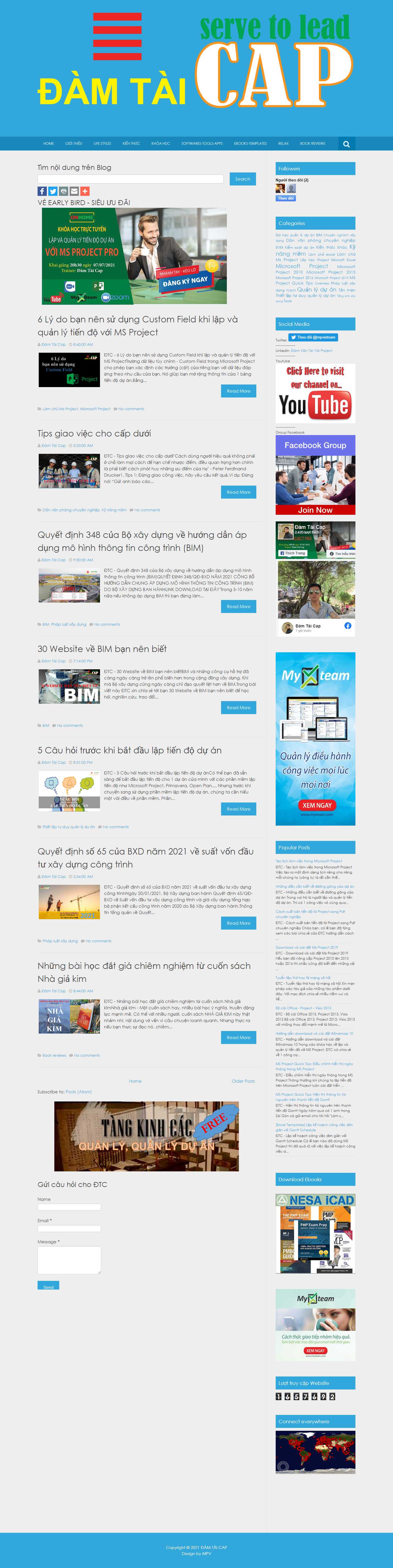 Thiết kế Web bán, chia sẻ tài liệu trực tuyến damtaicap.net