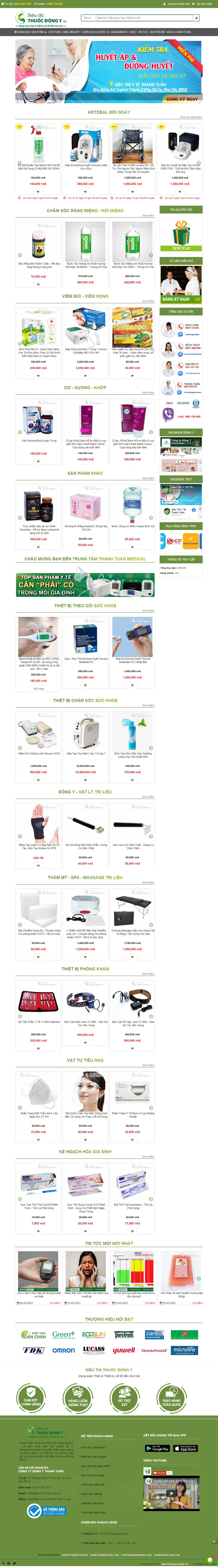 Thiết kế Web nhà thuốc đông y sieuthithuocdongy.vn