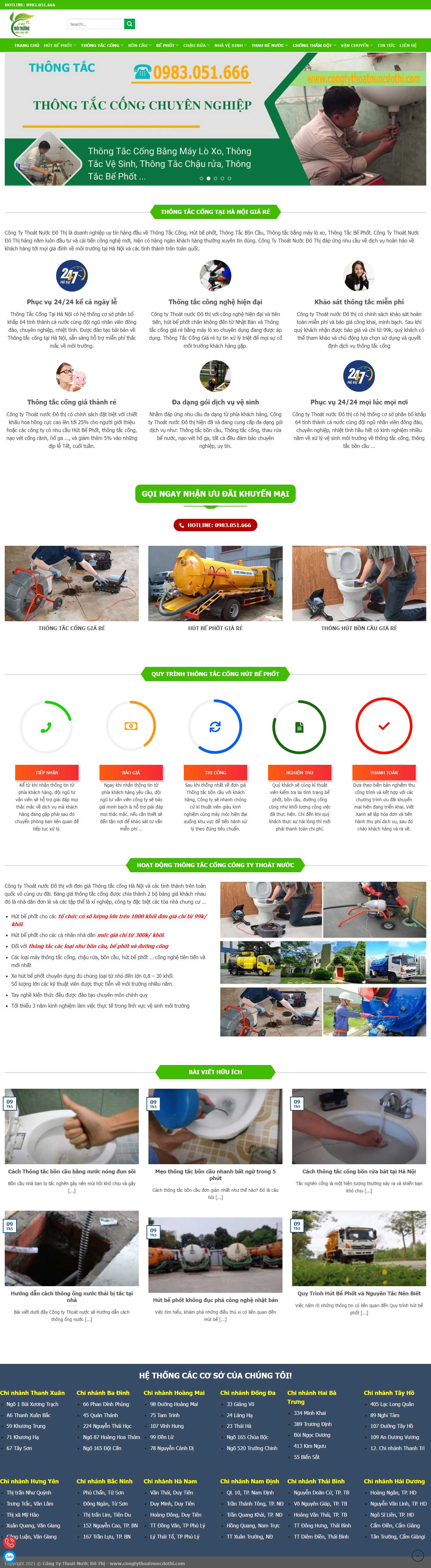 Thiết kế Web chống thấm congtythoatnuocdothi.com