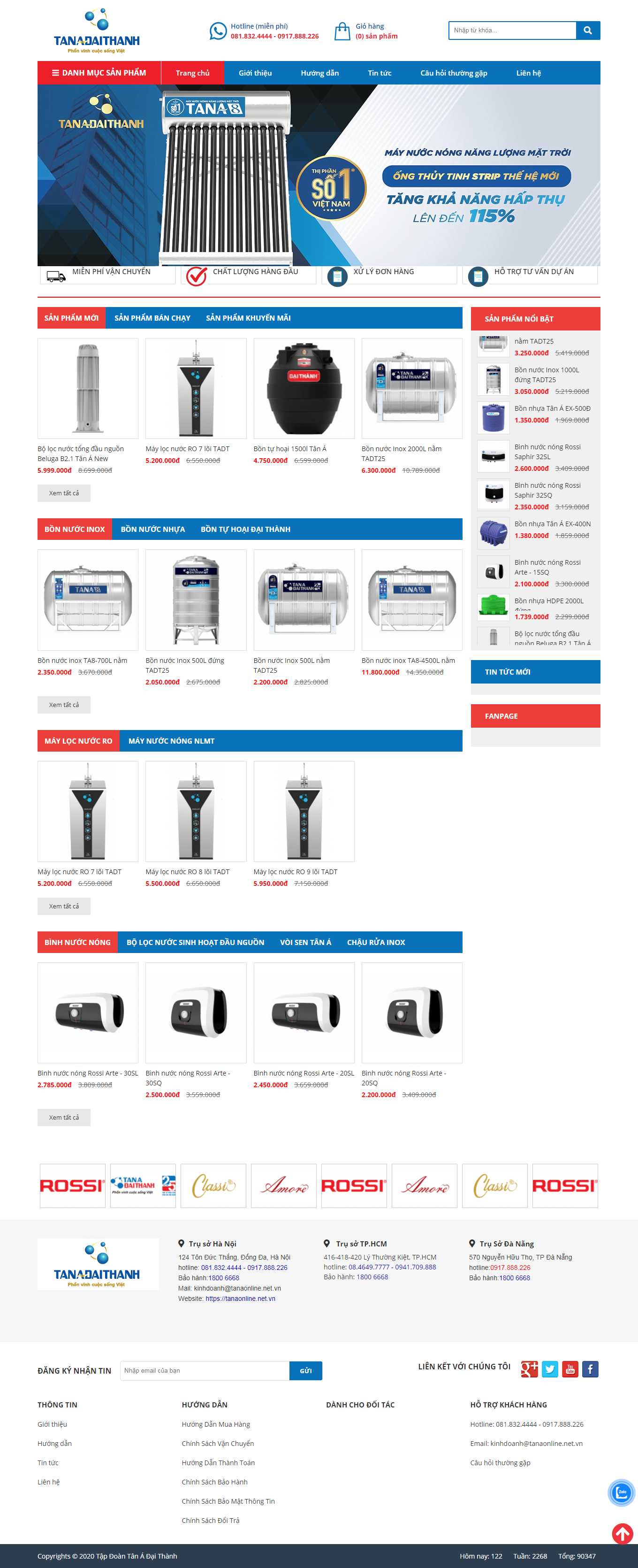 Thiết kế Web bán đồ phong thủy tanaonline.net.vn