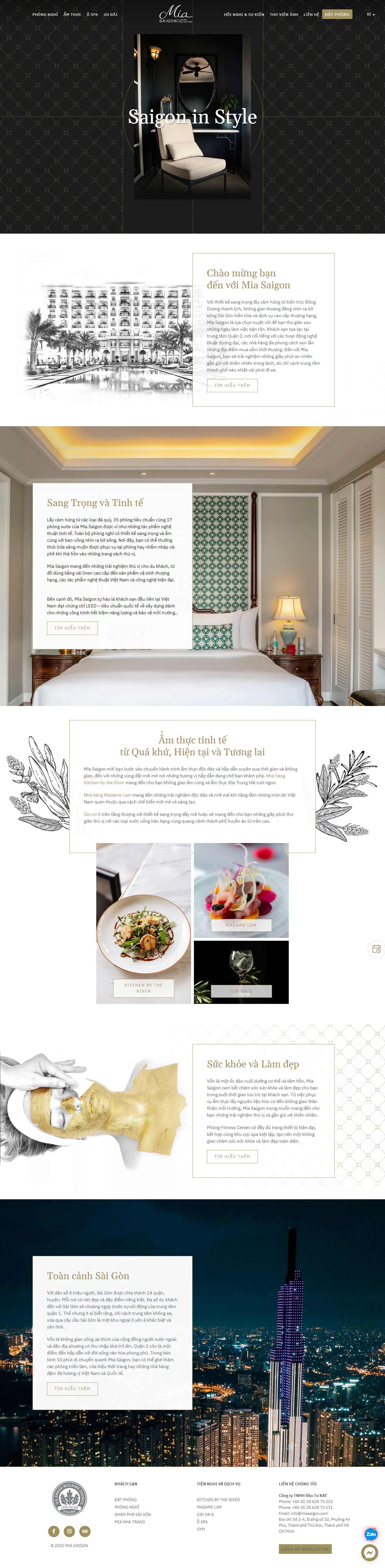 Thiết kế Web biệt thự, nghỉ dưỡng miasaigon.com