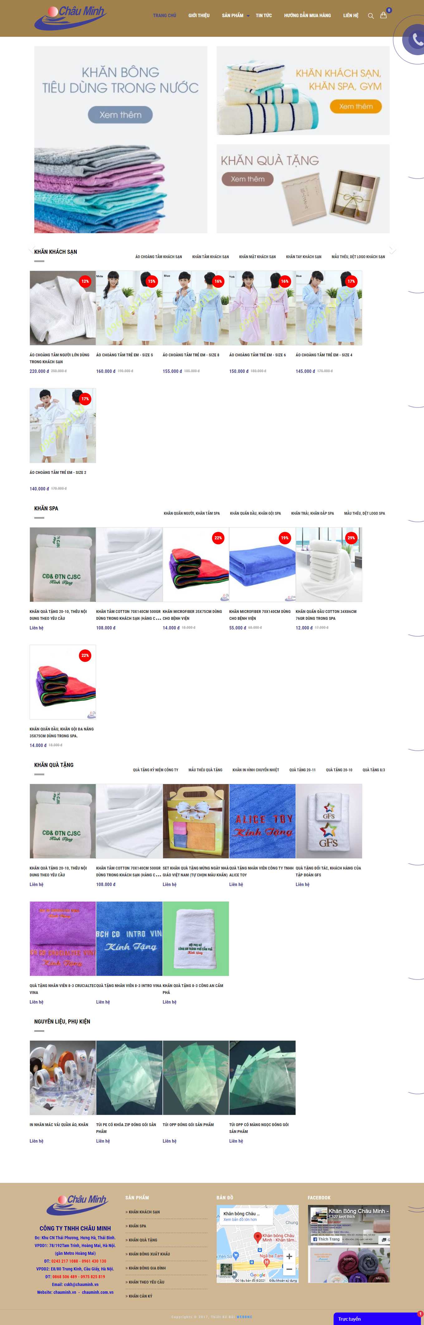 Thiết kế Web đồ lưu niệm chauminh.vn