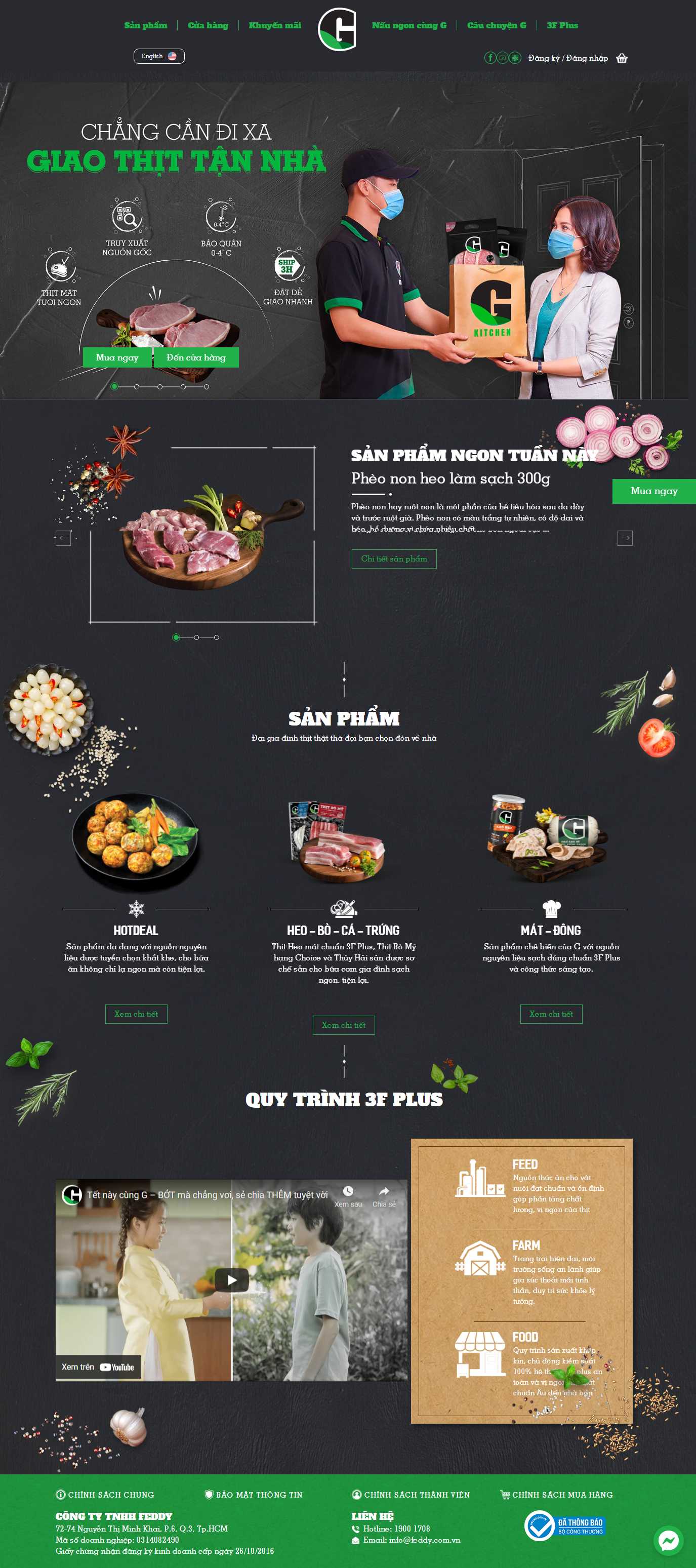 Thiết kế Web bán bánh mì gkitchen.com