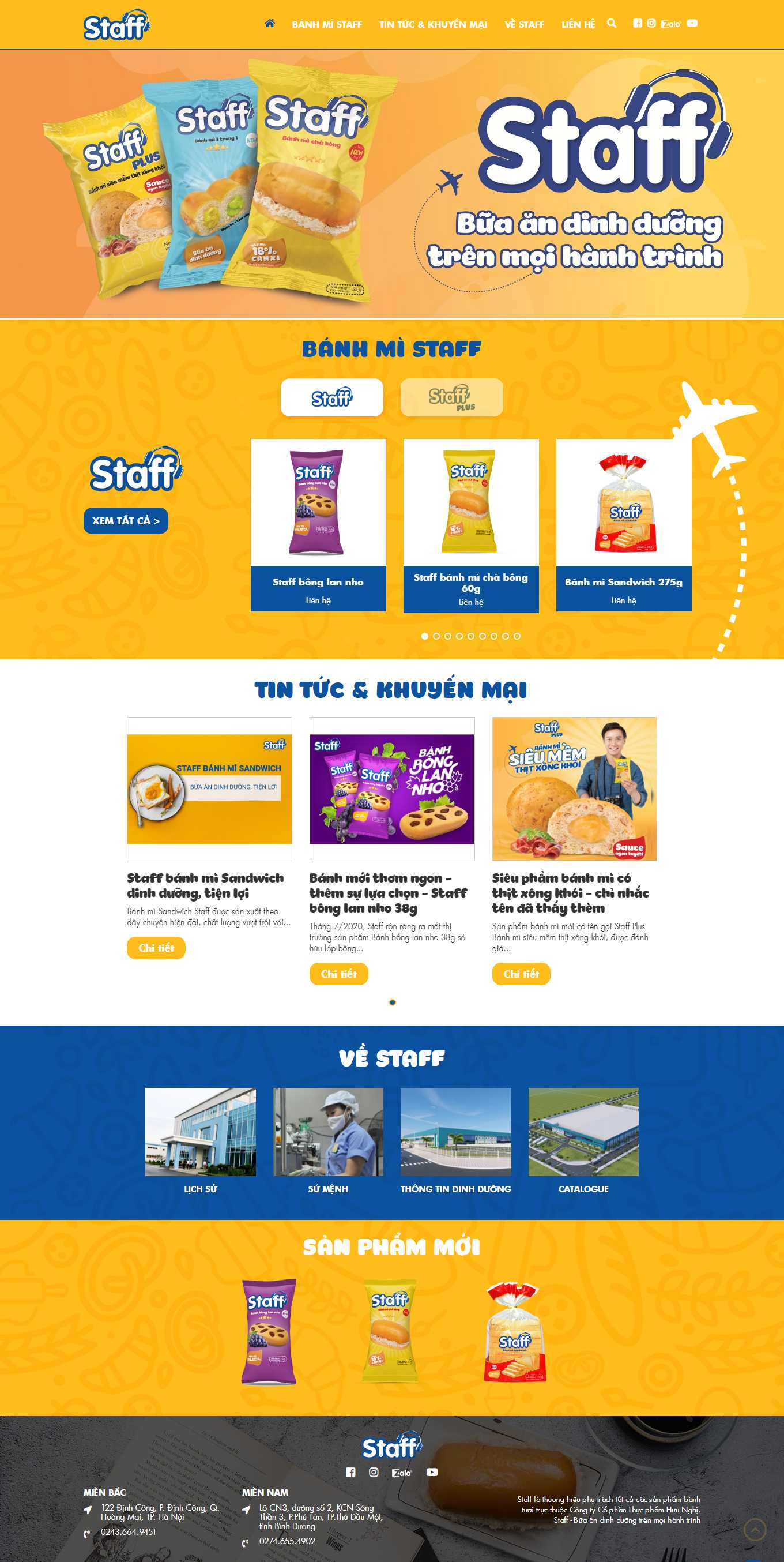 Thiết kế Web bán bánh mì banhmistaff.com.vn