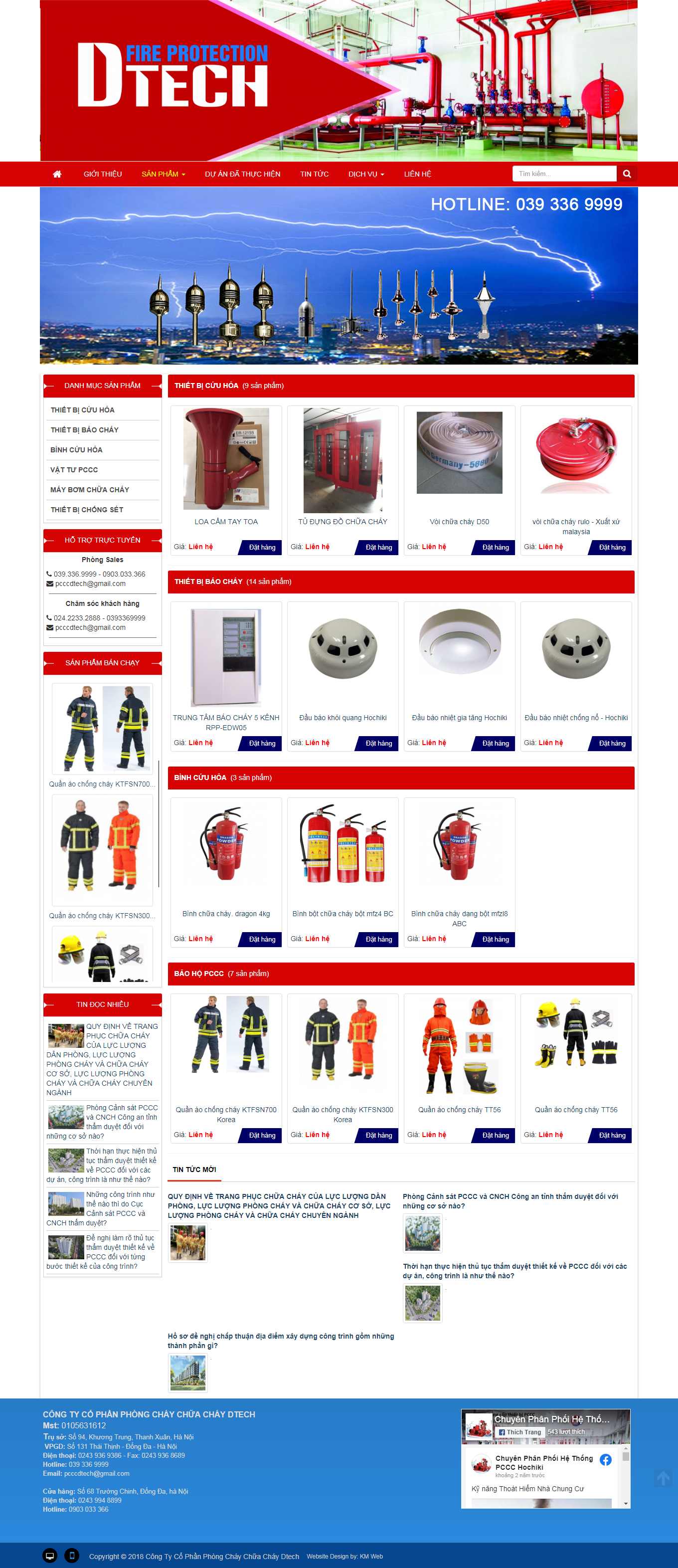 Thiết kế Web phòng cháy, chữa cháy pcccdtech.com.vn