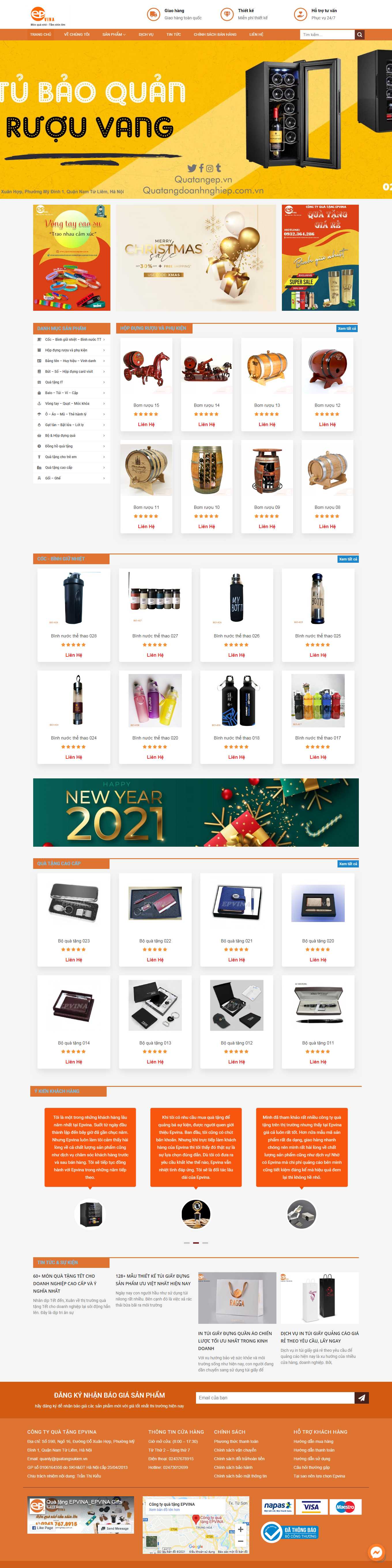 Thiết kế Web quà lưu niệm quatangep.vn