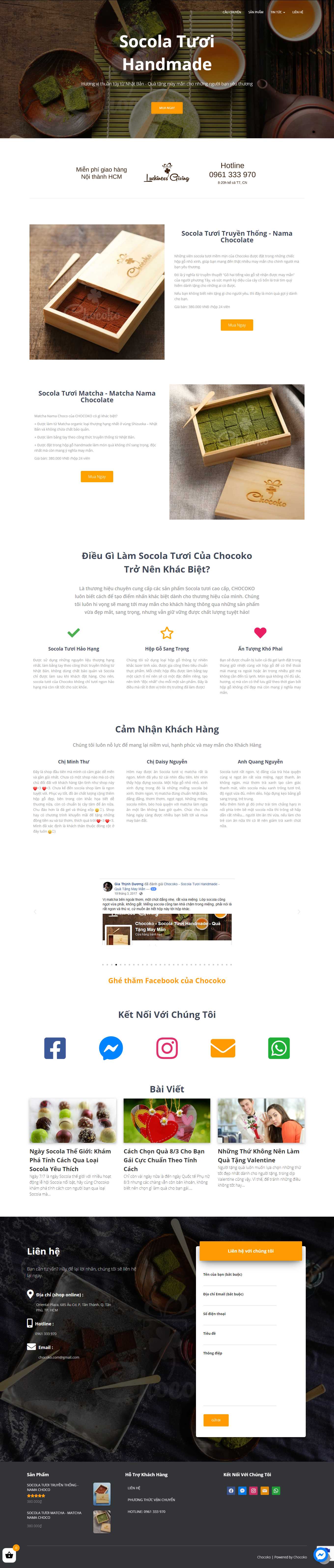 Thiết kế Web quà lưu niệm chocoko.com