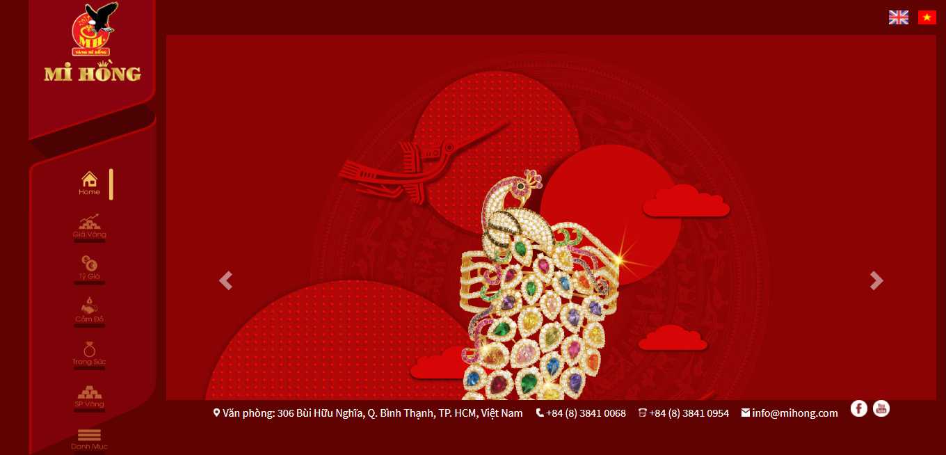 Thiết kế Web bán đồ cũ mihong.vn