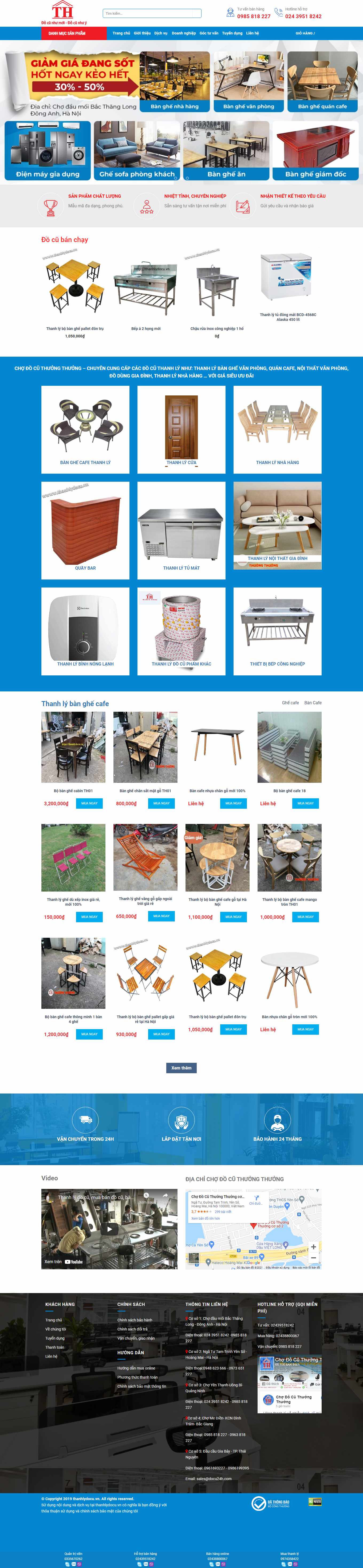 Thiết kế Web bán đồ cũ thanhlydocu.vn