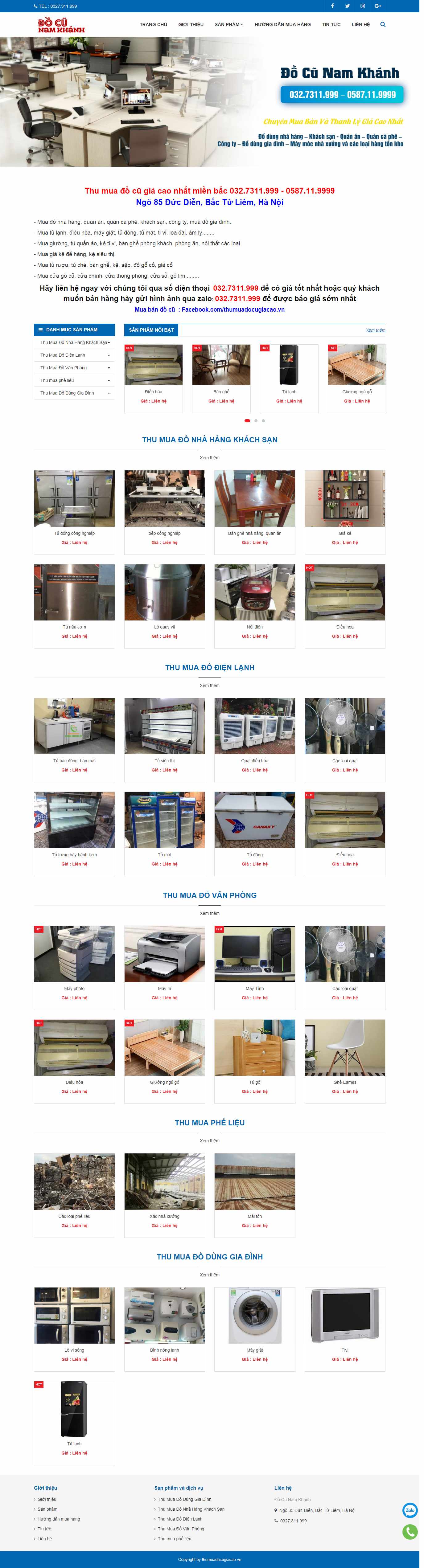 Thiết kế Web bán đồ cũ thumuadocugiacao.vn