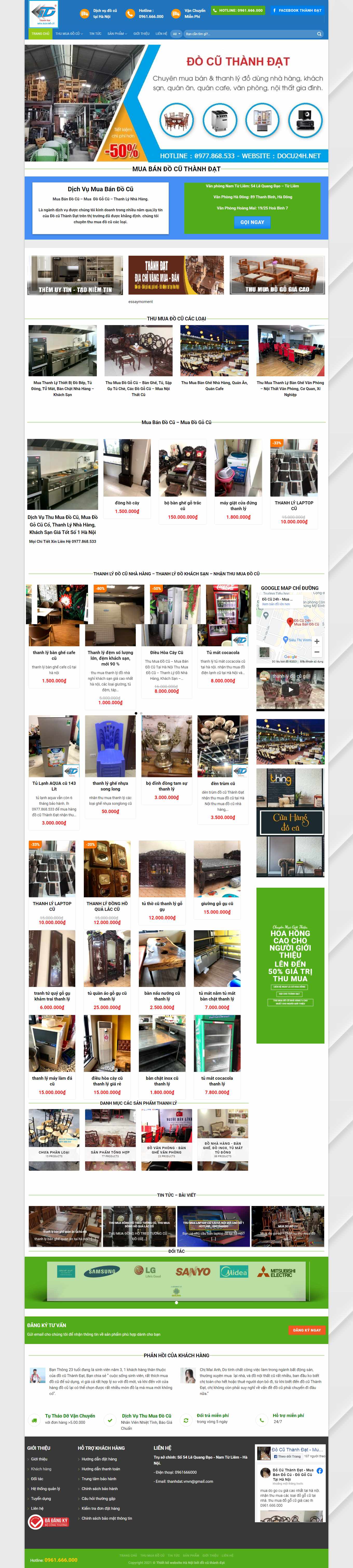 Thiết kế Web bán đồ cũ docu24h.net