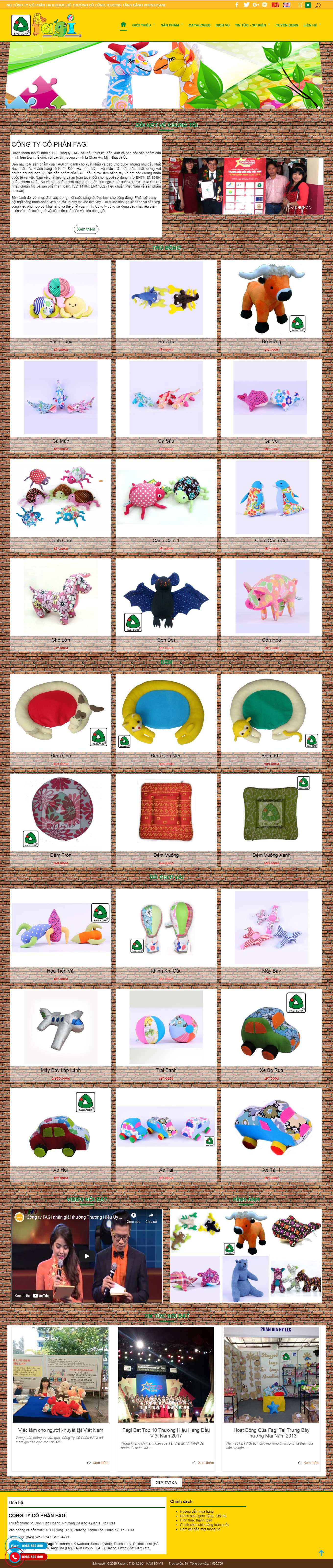 Thiết kế Web bán đồ tạp hoá fagi.vn