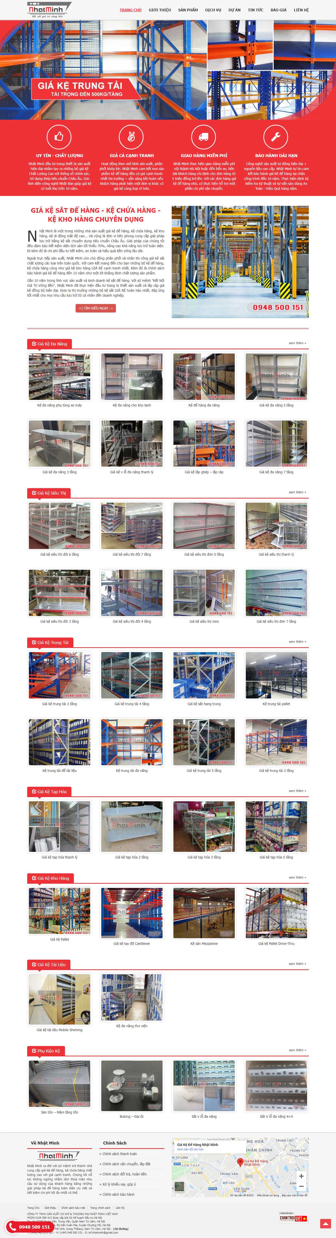 Thiết kế Web bán đồ tạp hoá nhatminh.net