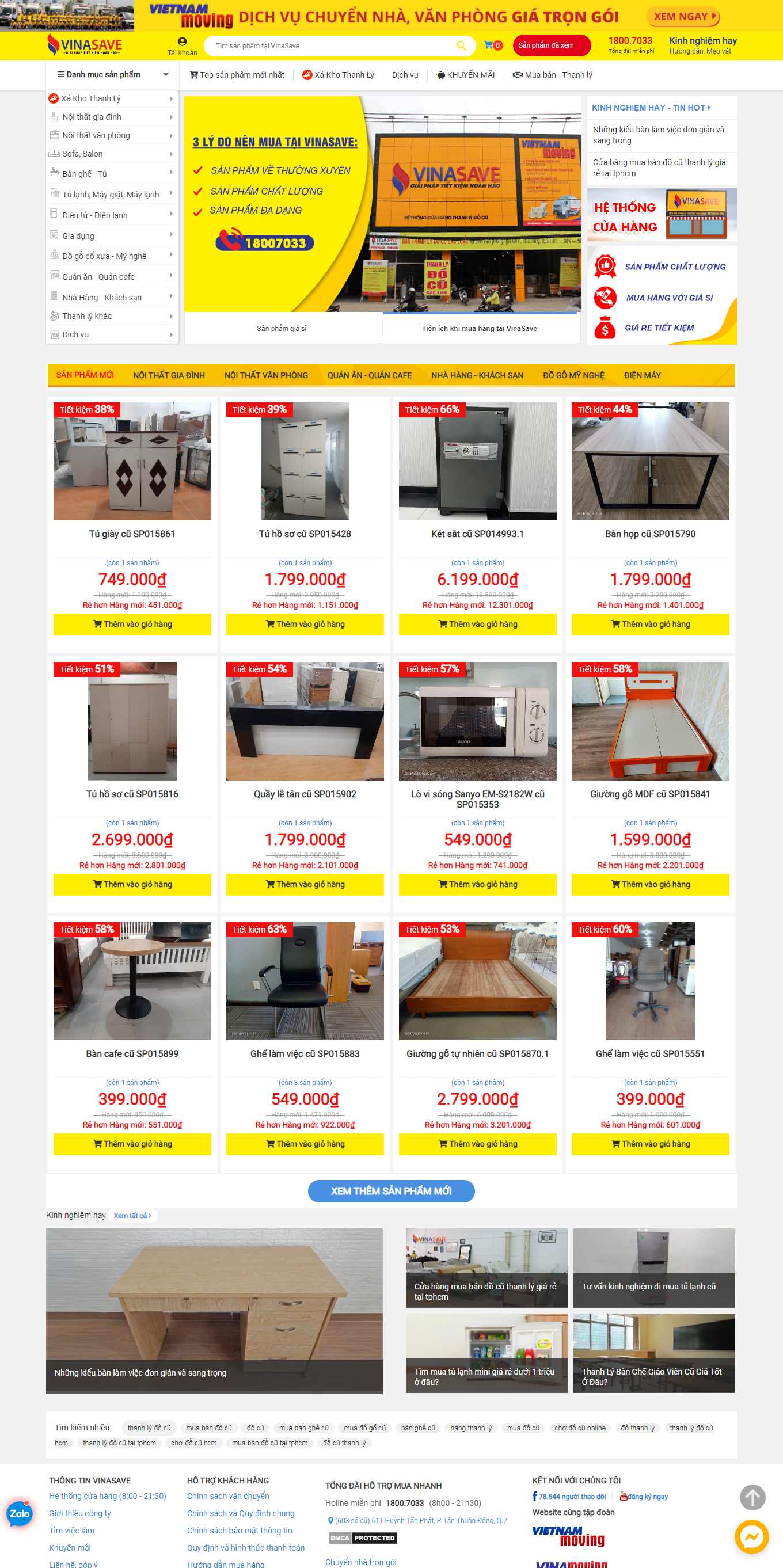 Thiết kế Web bán đồ tạp hoá vinasave.com