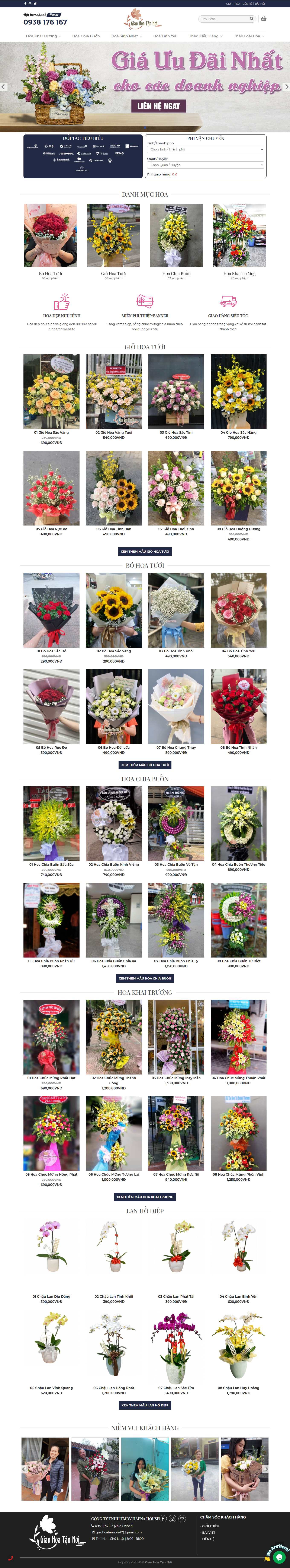 Thiết kế Web điện hoa giaohoatannoi247.com