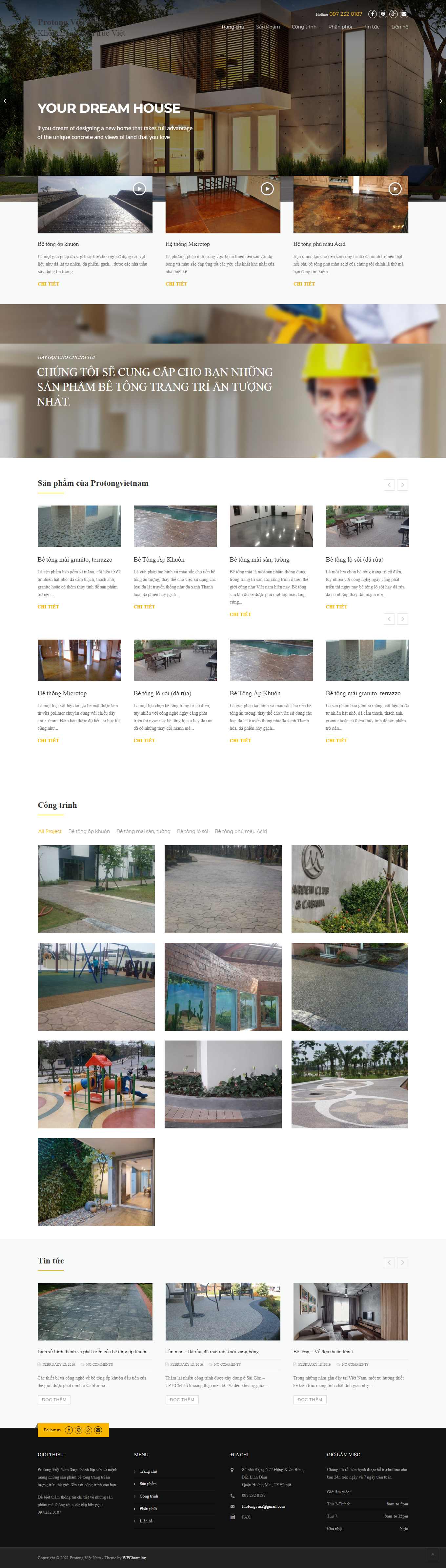 Thiết kế Web  protongvietnam.com.vn