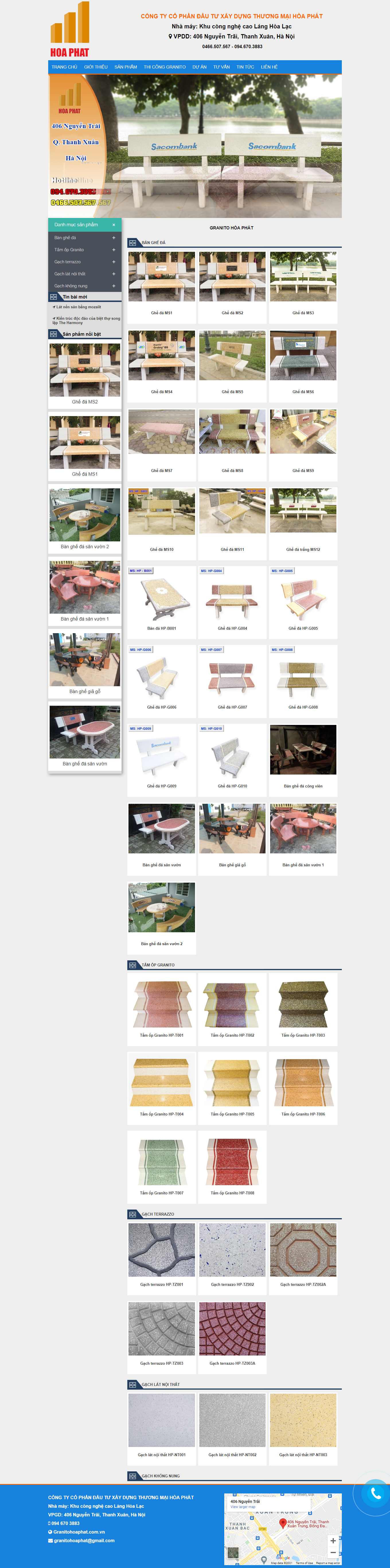 Thiết kế Web  granitohoaphat.com.vn
