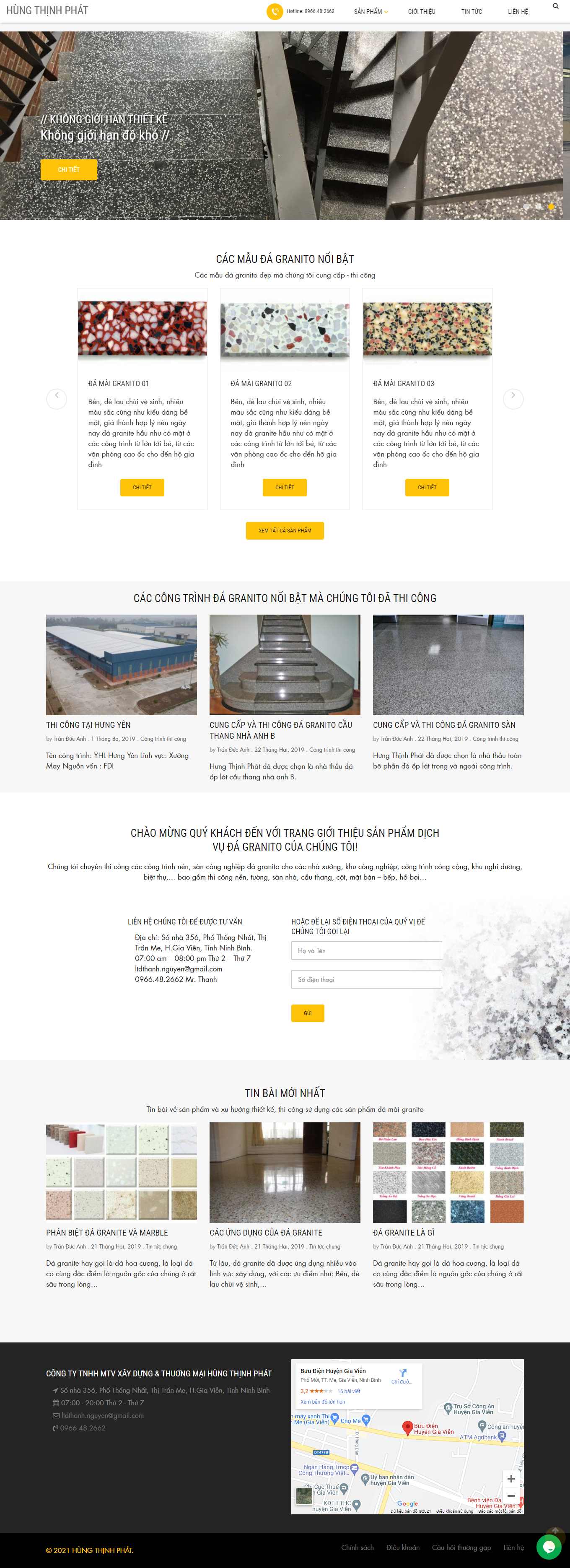 Thiết kế Web  granitohungthinhphat.com