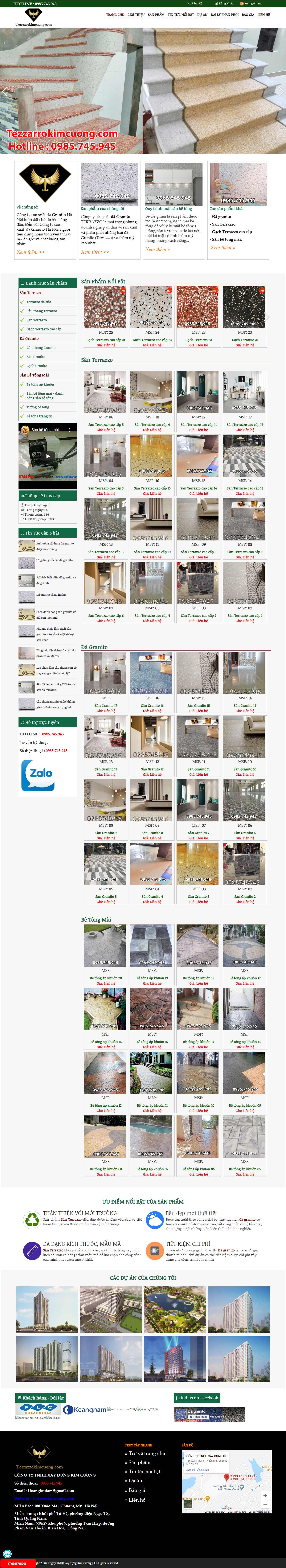 Thiết kế Web  terrazzokimcuong.com