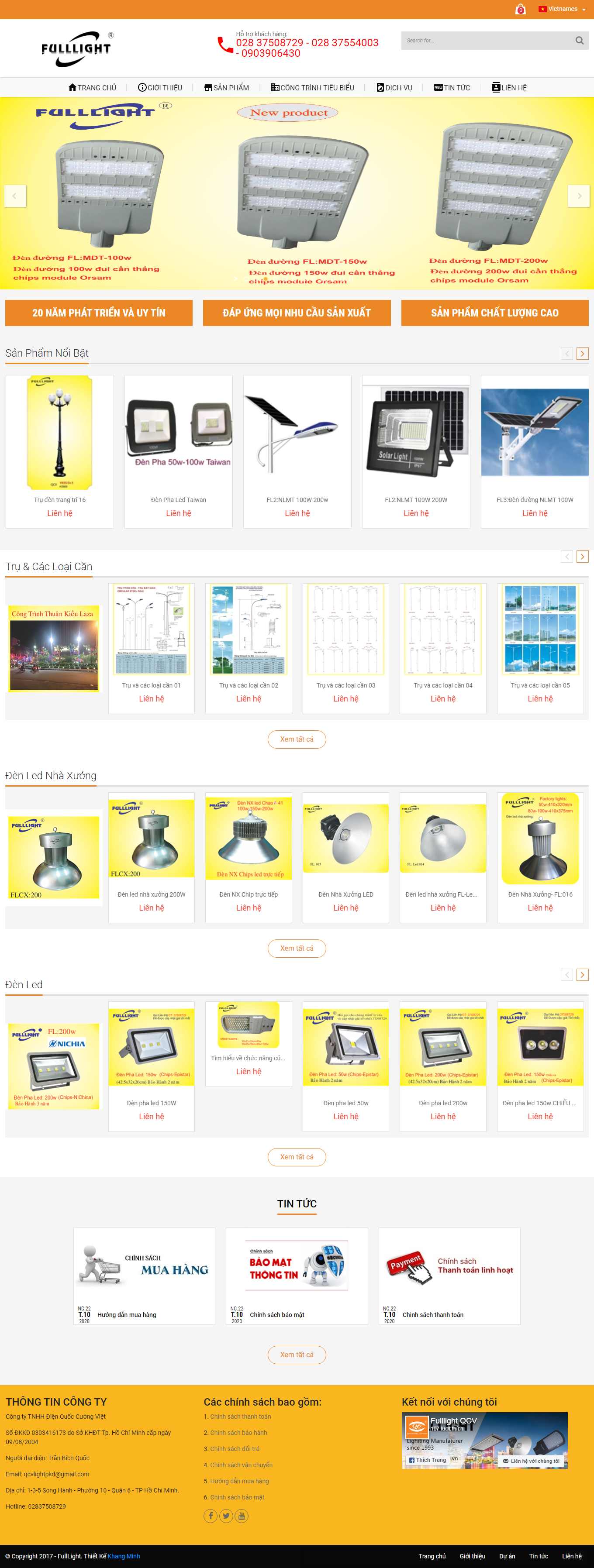 Thiết kế Web  fulllight.com.vn