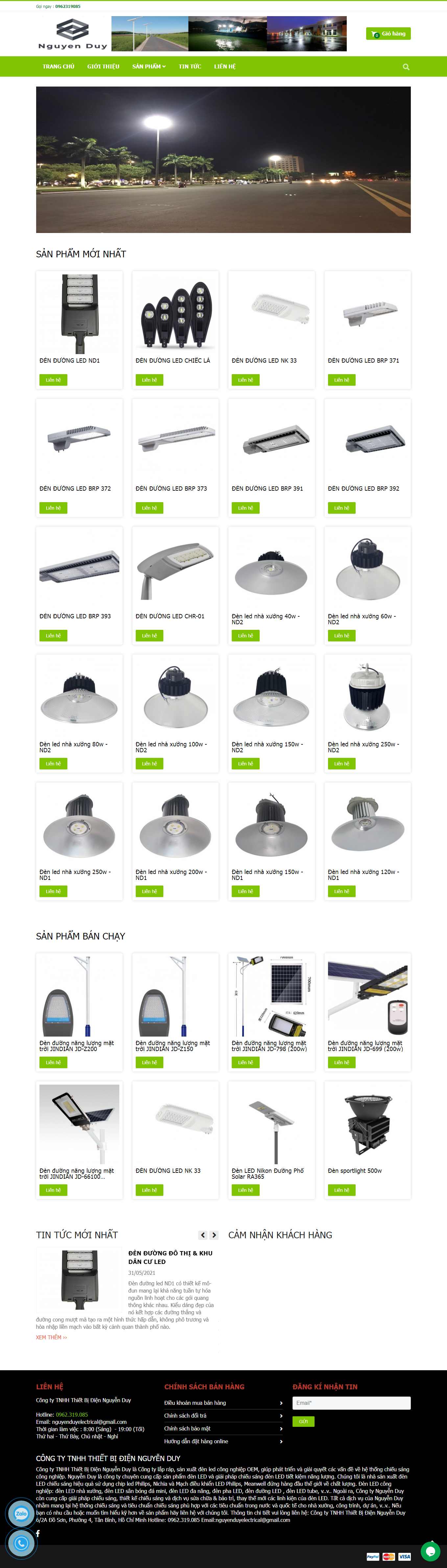 Thiết kế Web  chieusangnguyenduy.com