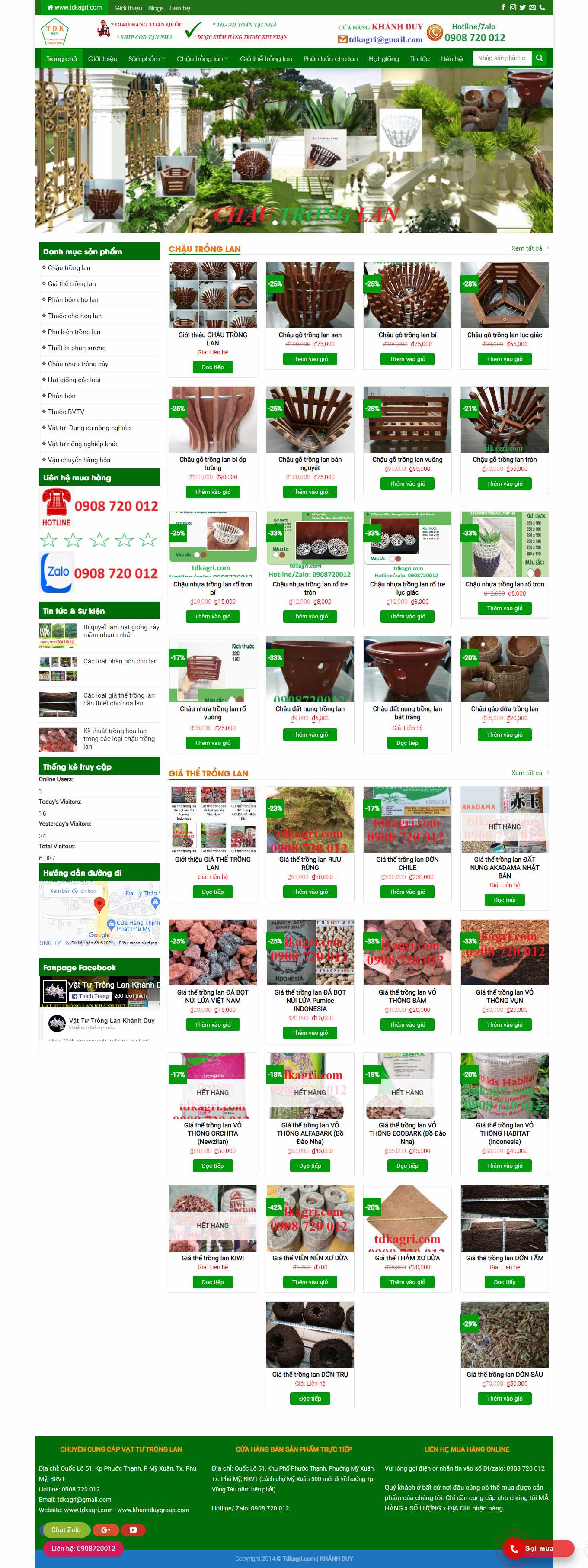 Thiết kế Web bán hạt giống cây trồng tdkagri.com