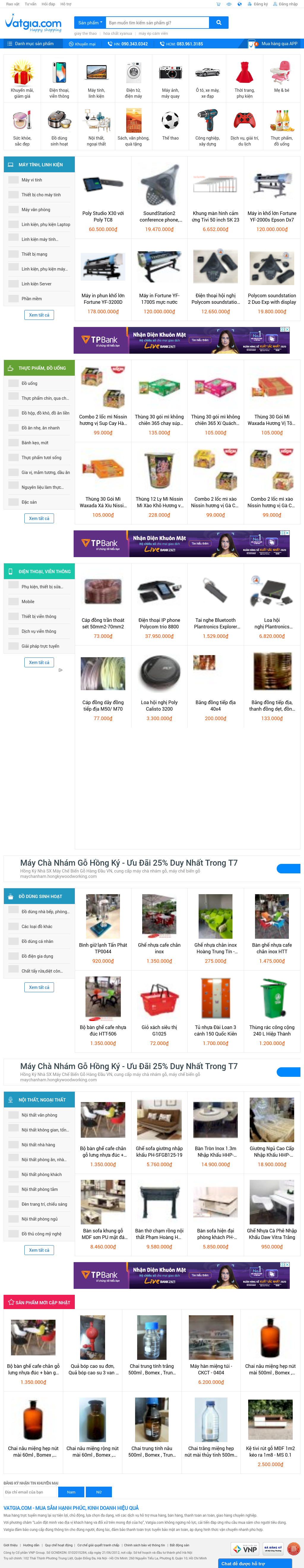 Thiết kế Web cộng đồng vatgia.com
