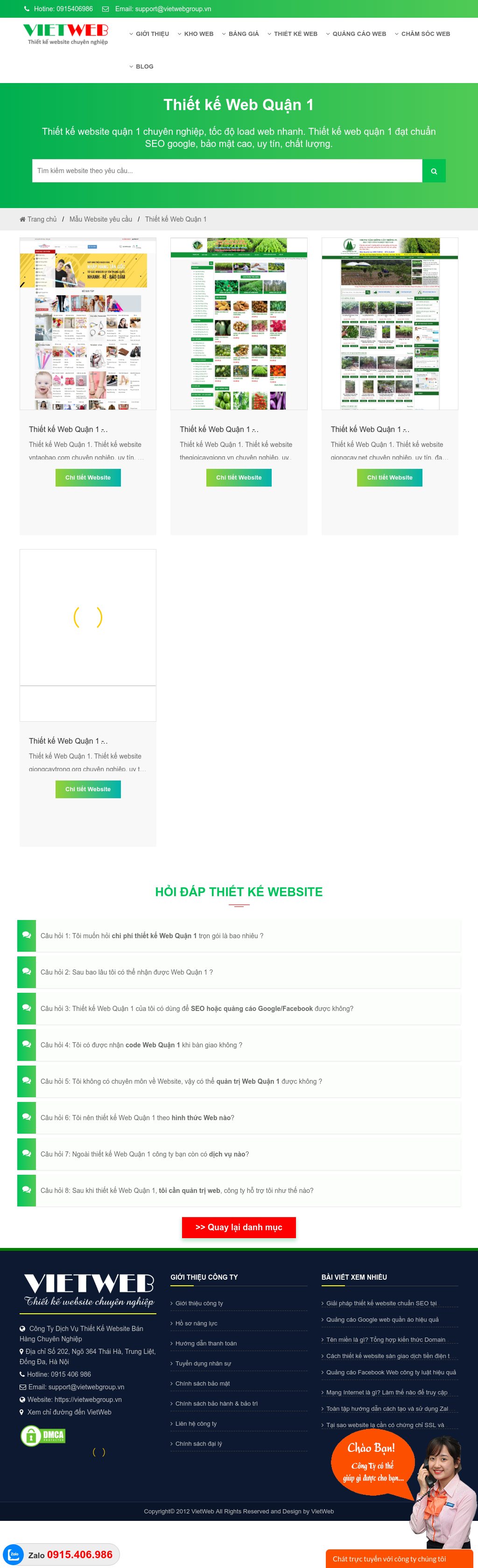 Thiết kế Web quận 1 vietwebgroup.vn