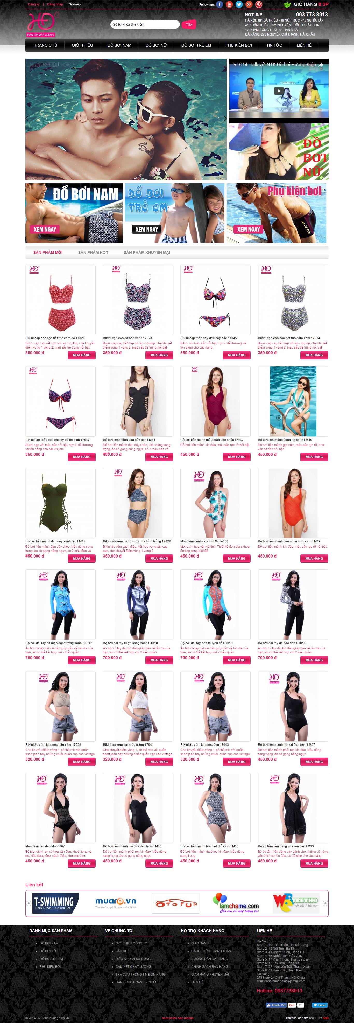 Thiết kế Web thời trang may mặc doboihuongdiep.vn