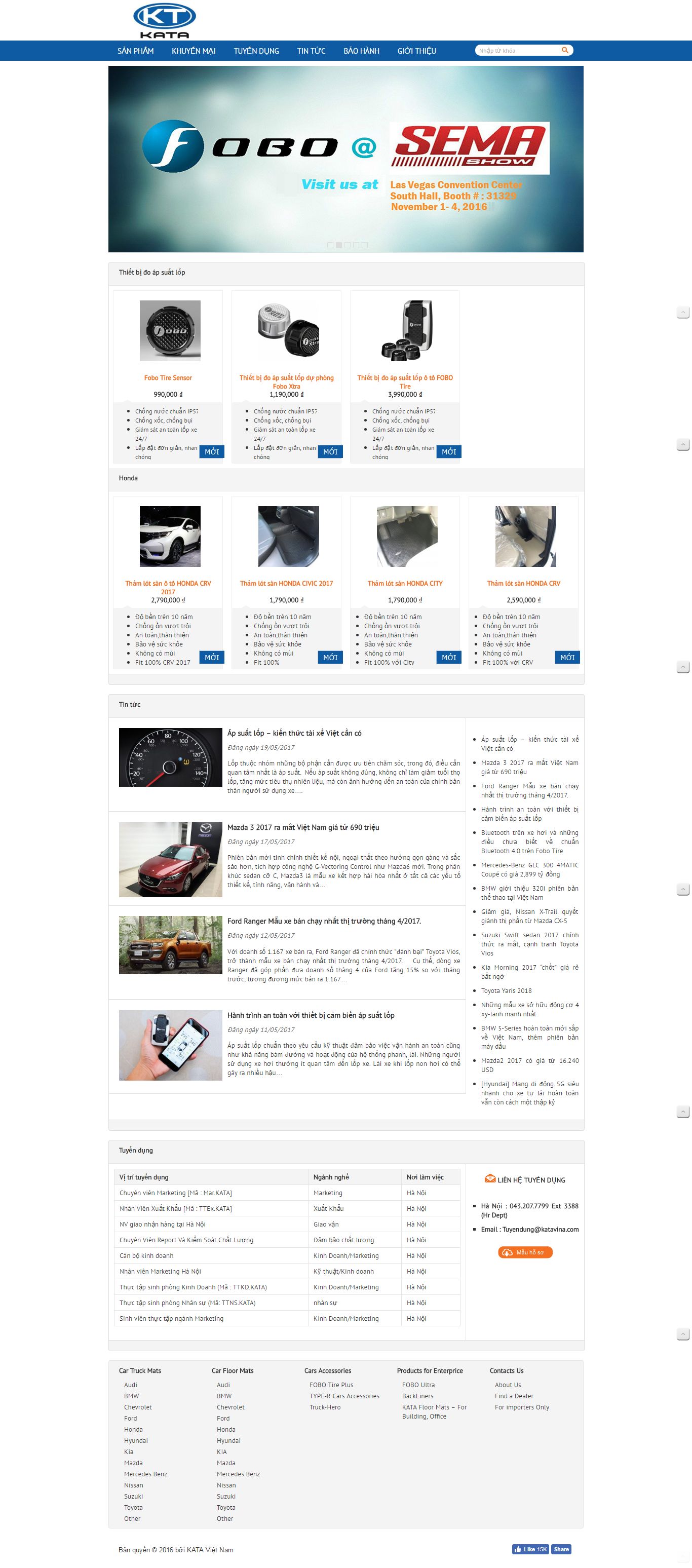 Thiết kế Web xe hơi Ô tô katavina.com