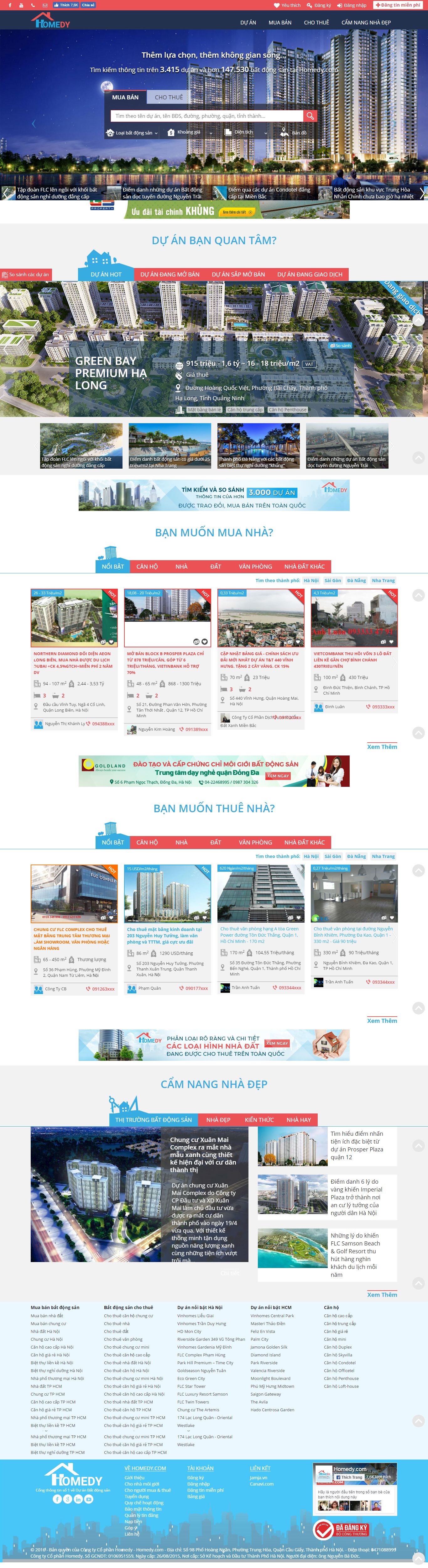 Thiết kế Web  homedy.com