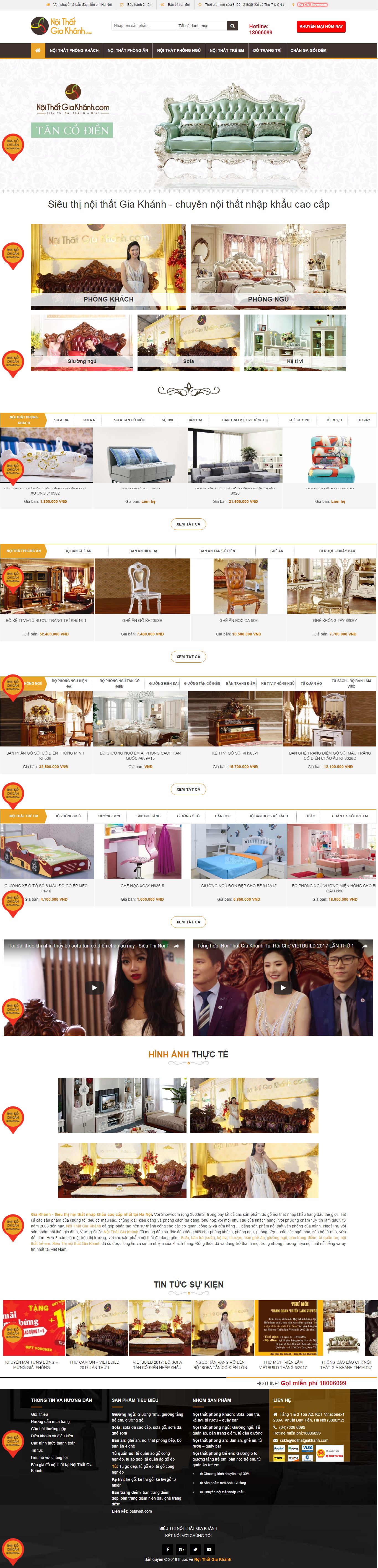 Thiết kế Web nội thất kiến trúc noithatgiakhanh.com