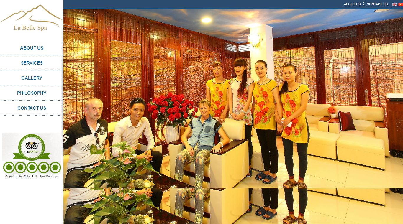 Thiết kế Web spa thẩm mỹ viện labellespamassage.com