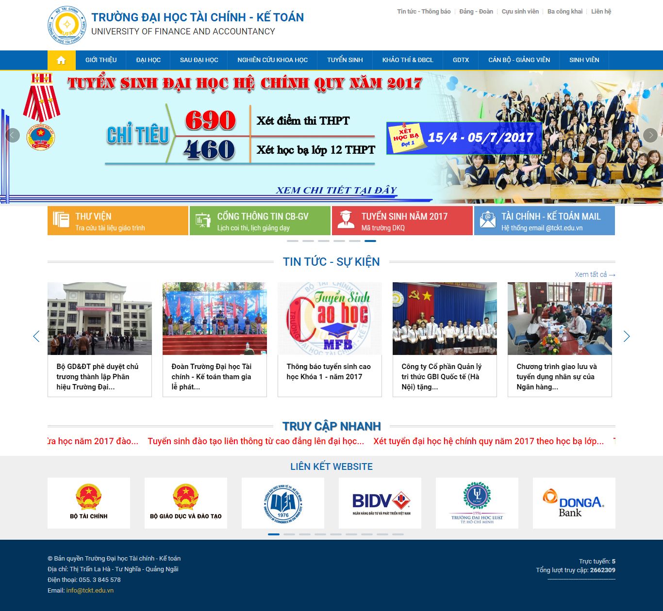 Thiết kế Web kế toán tư vấn luật tckt.edu.vn