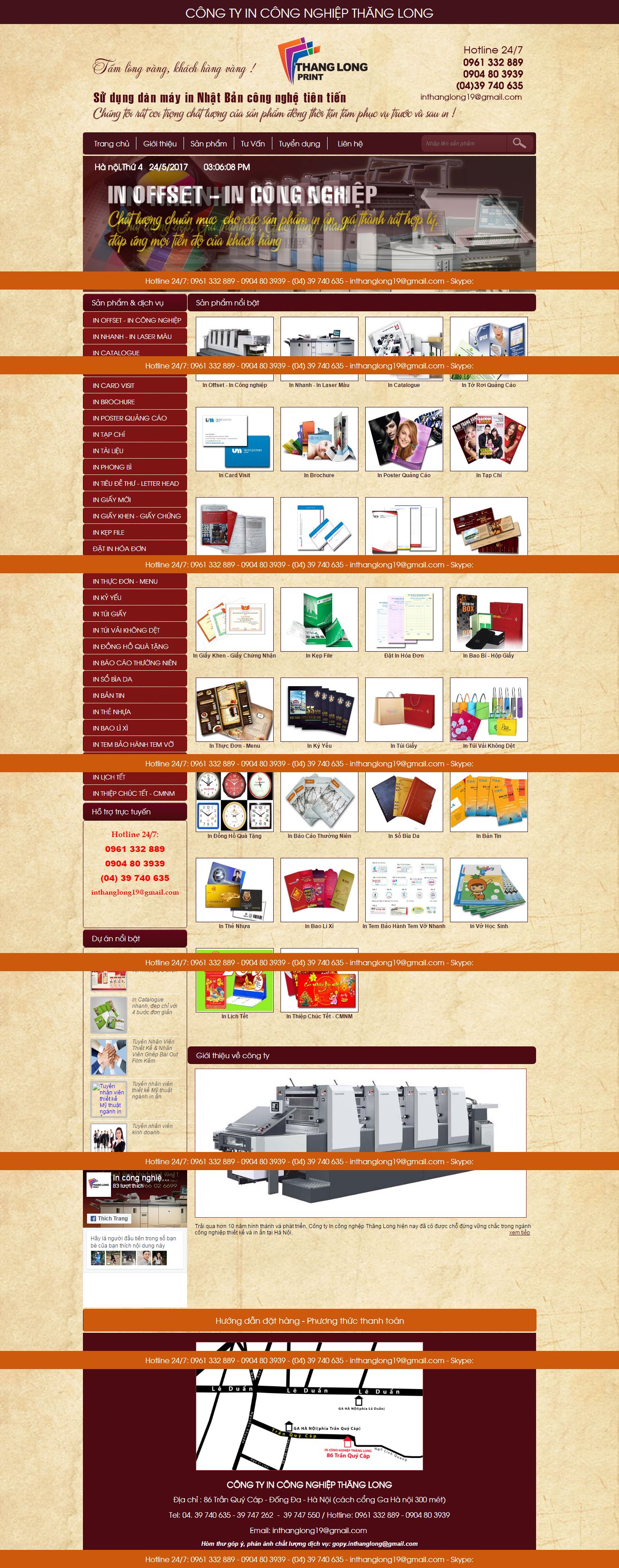 Thiết kế Web in ấn thiết kế indepthanglong.com