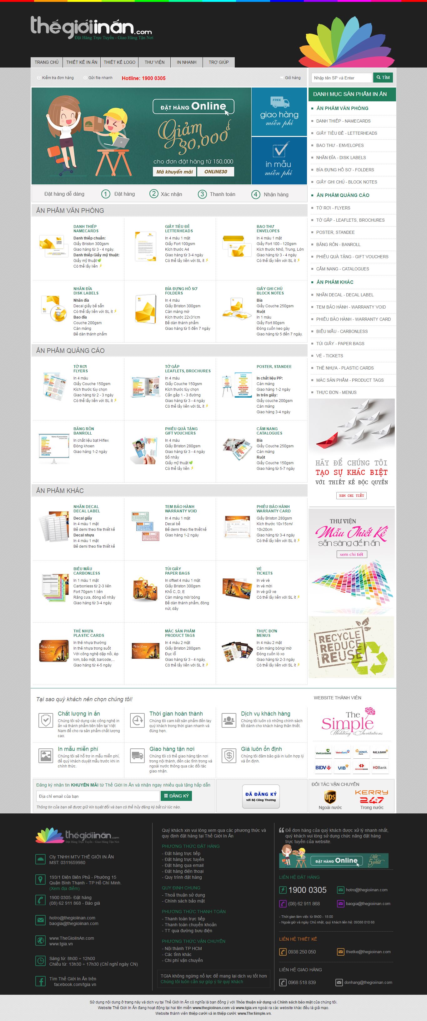 Thiết kế Web in ấn thiết kế thegioiinan.com
