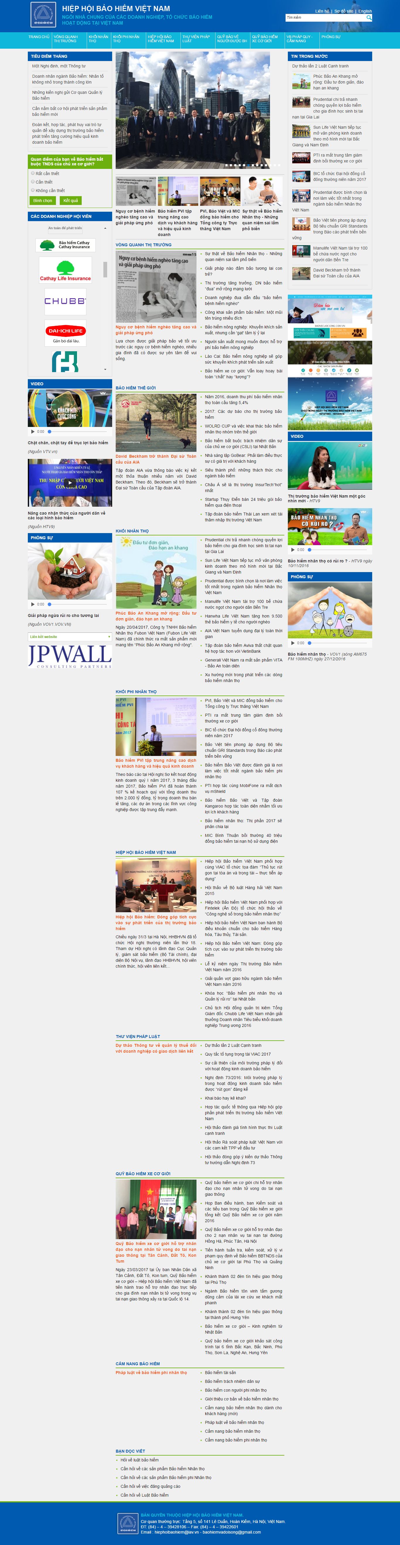 Thiết kế Web tổ chức hiệp hội iav.vn