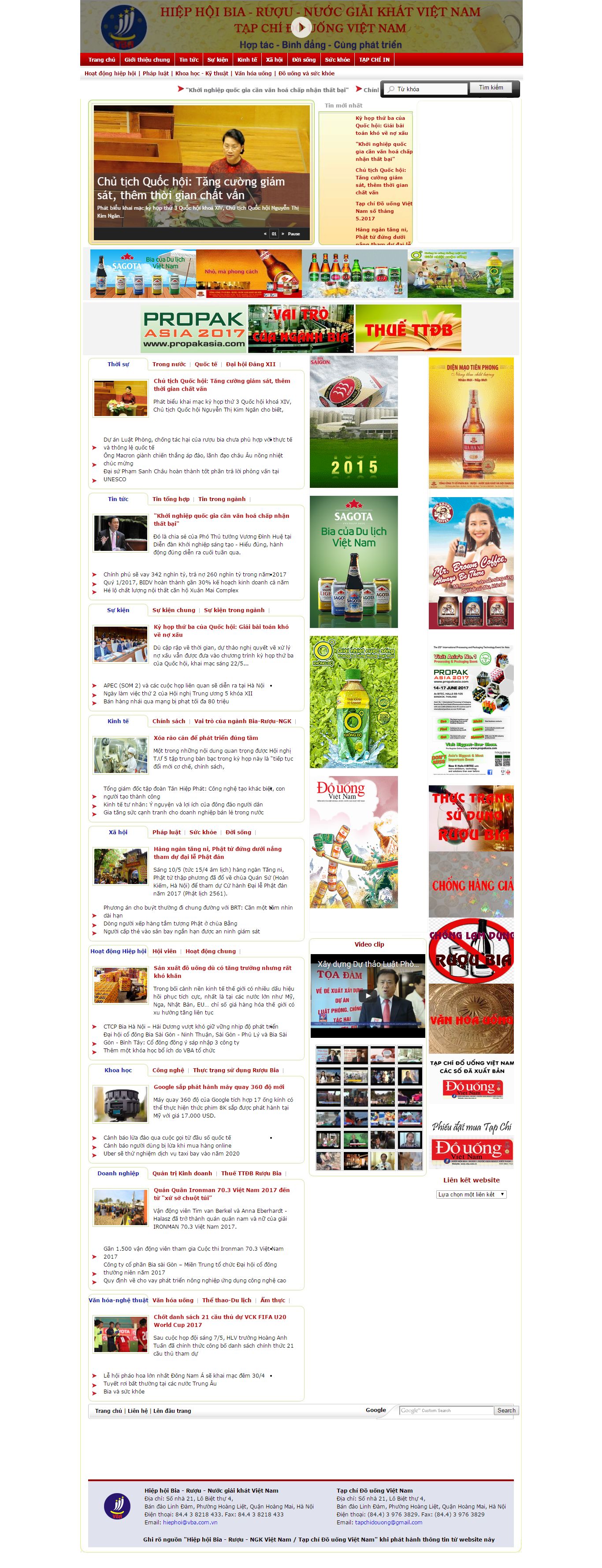 Thiết kế Web tổ chức hiệp hội vba.com.vn