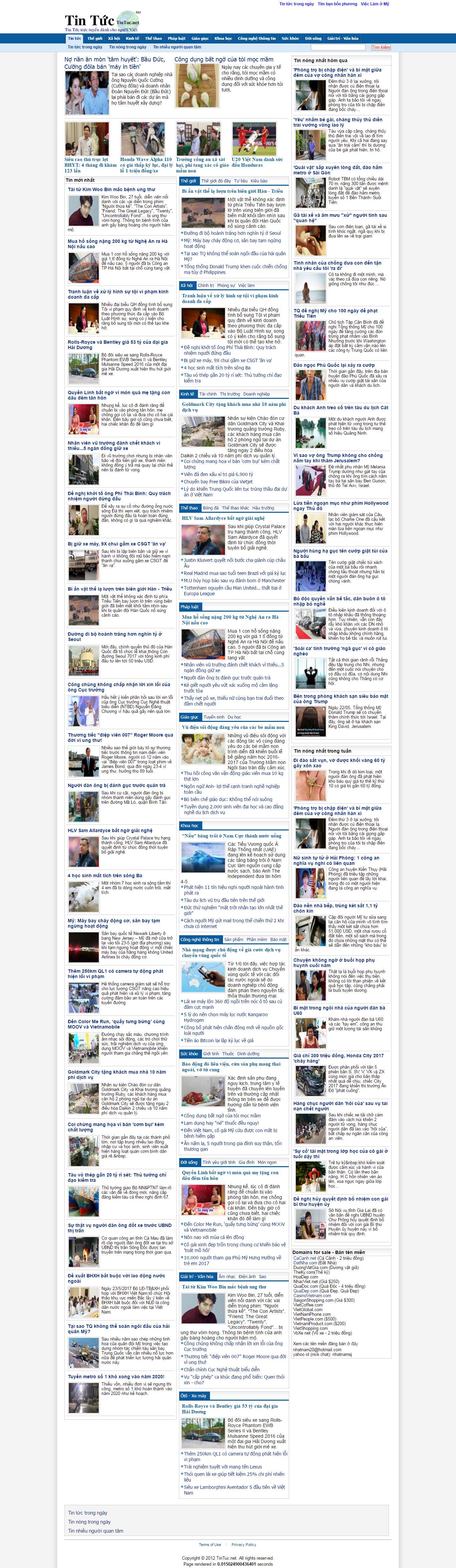 Thiết kế Web tạp chí online tintuc.net