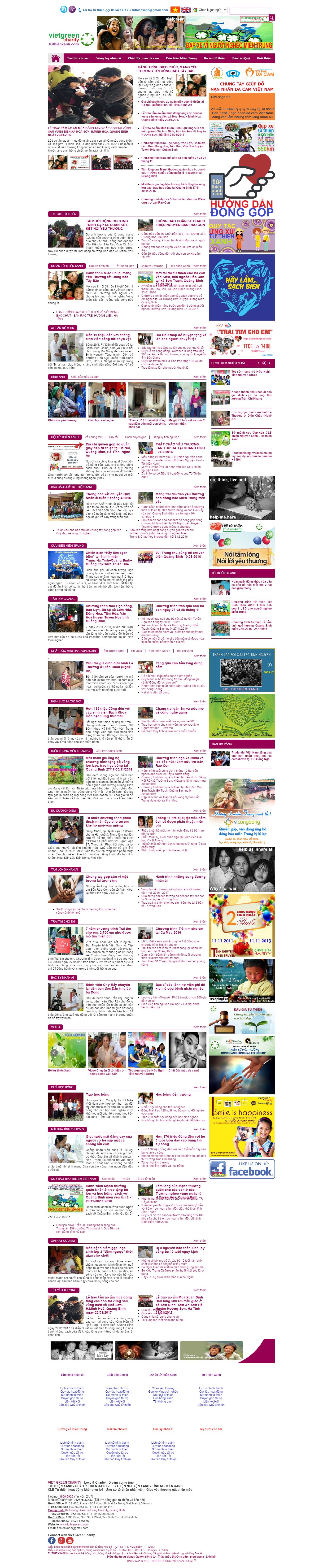 Thiết kế Web từ thiện chùa chiền tuthienxanh.com