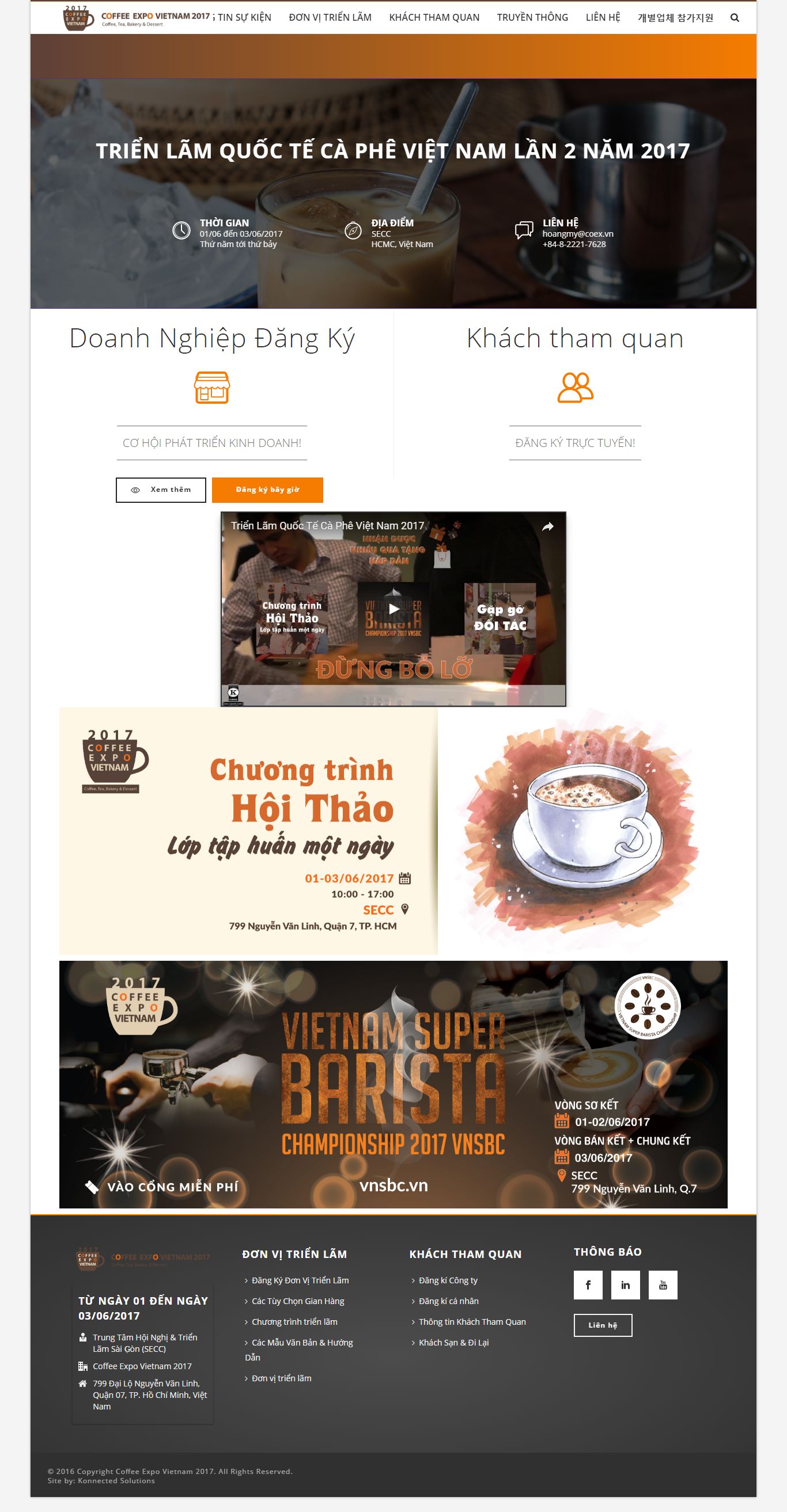 Thiết kế Web quán coffee vietcoffeefair.com