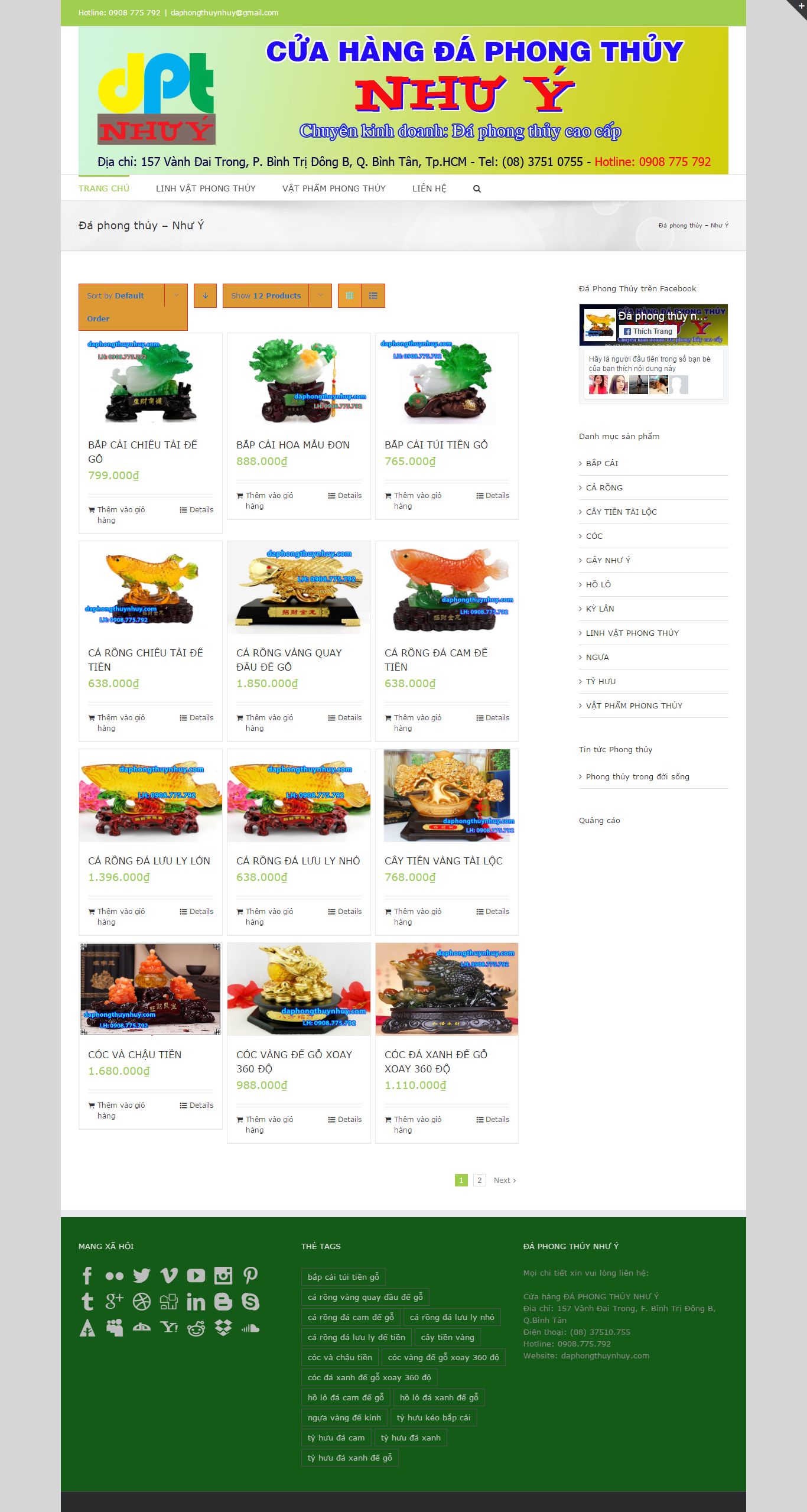 Thiết kế Web phong thuỷ daphongthuynhuy.com