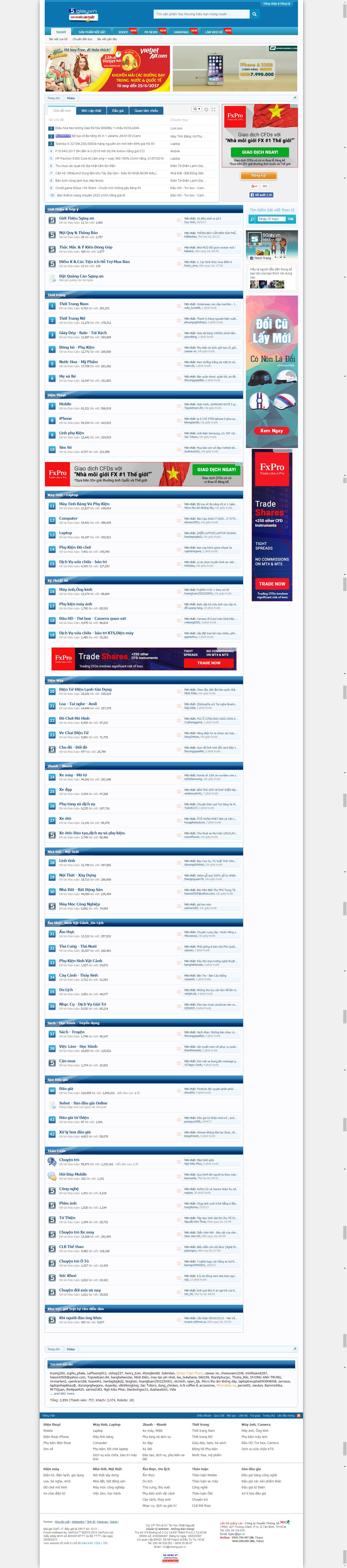 Thiết kế Web diễn đàn forum 5giay.vn