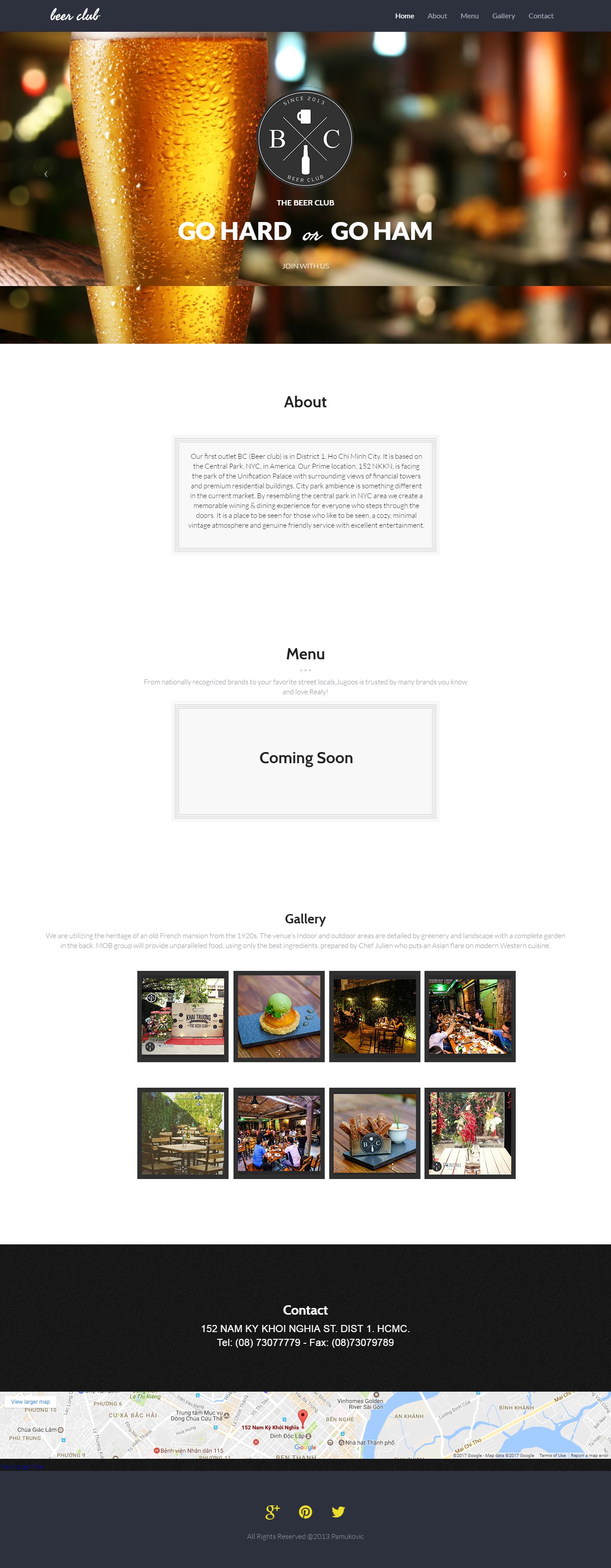 Thiết kế Web quán bar mobgroup.vn