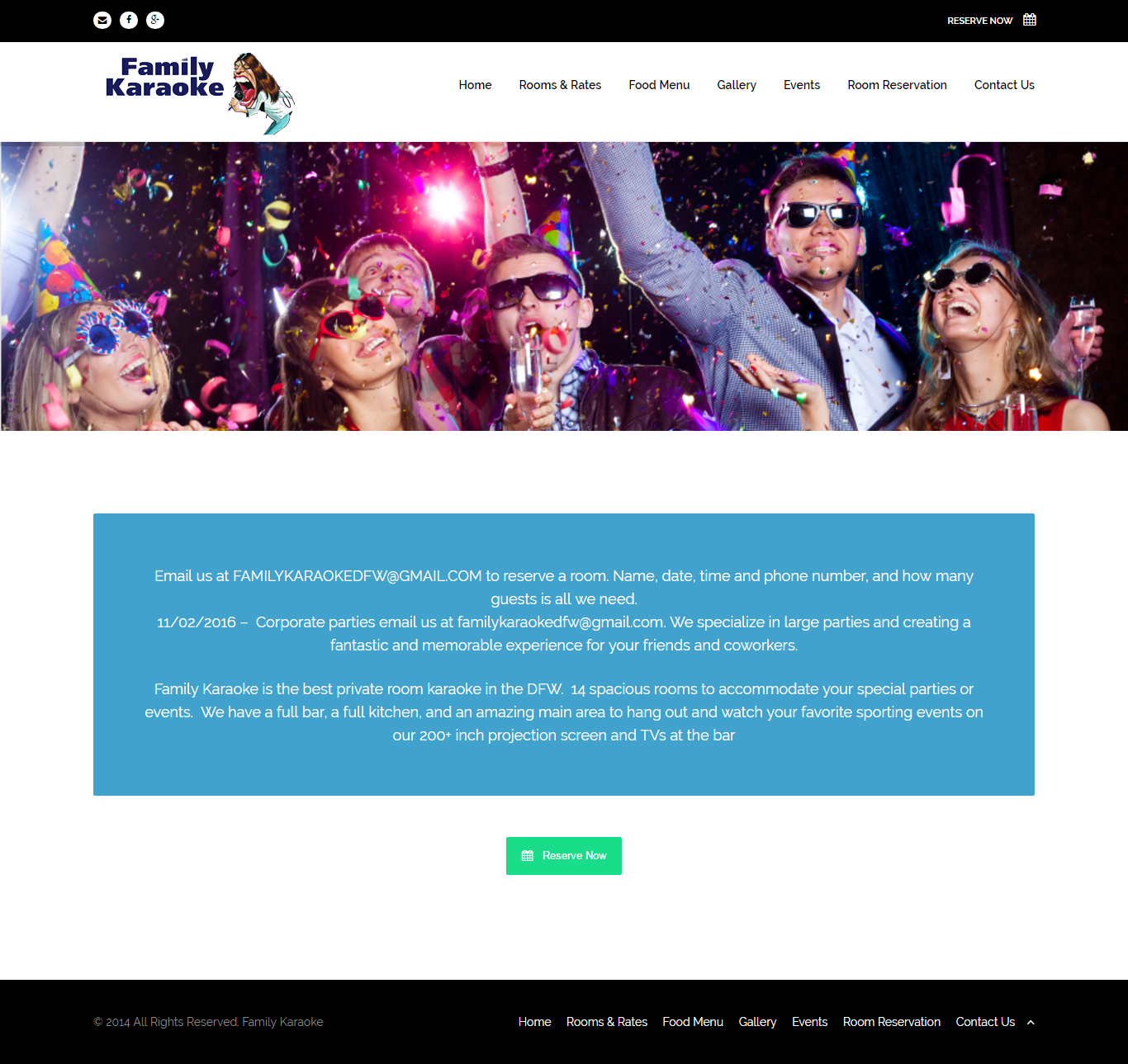 Thiết kế Web quán karaoke familykaraokedfw.com