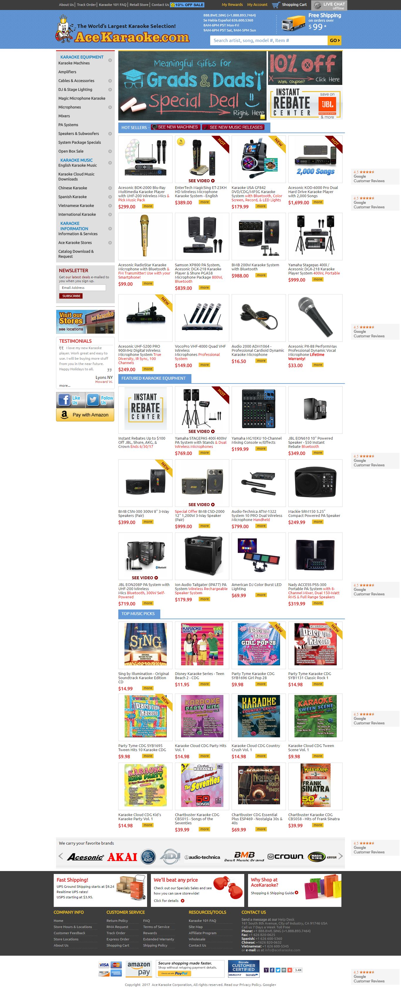 Thiết kế Web quán karaoke acekaraoke.com