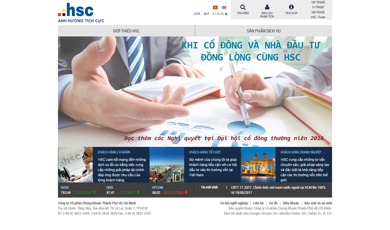 Thiết kế Web  hsc.com.vn