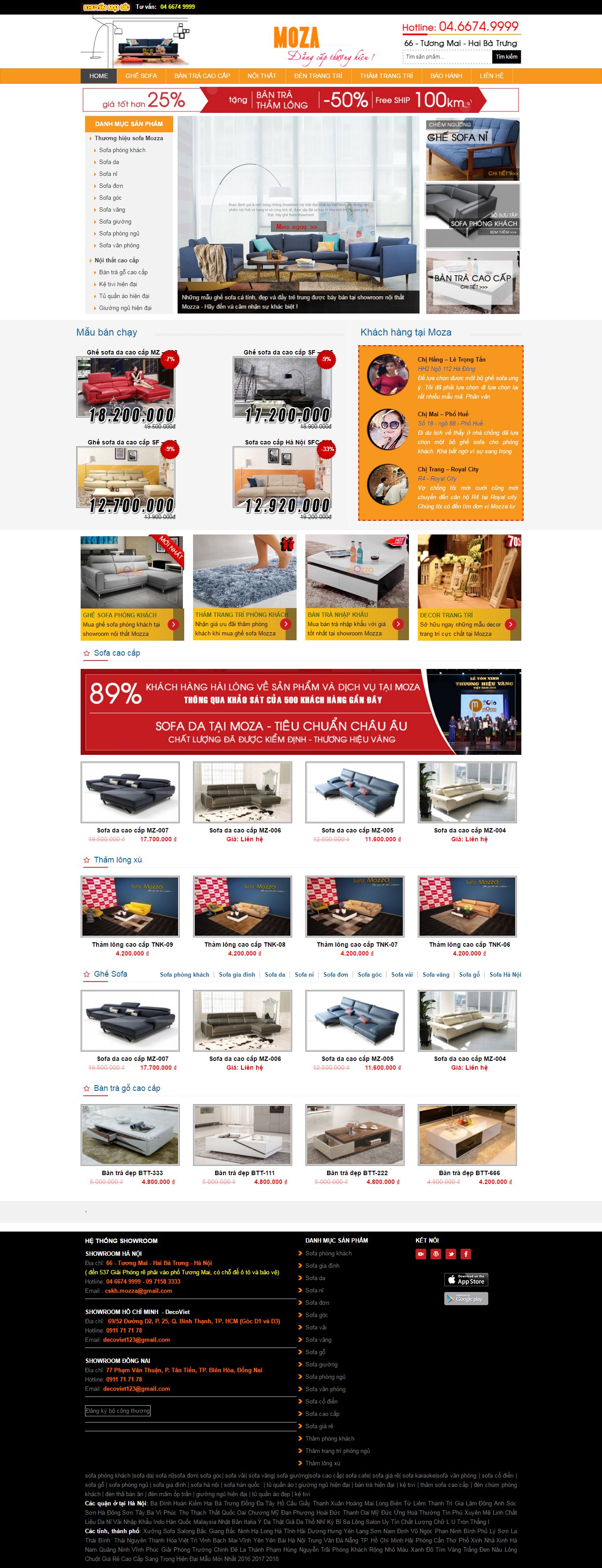 Thiết kế Web nội thất kiến trúc mozza.vn