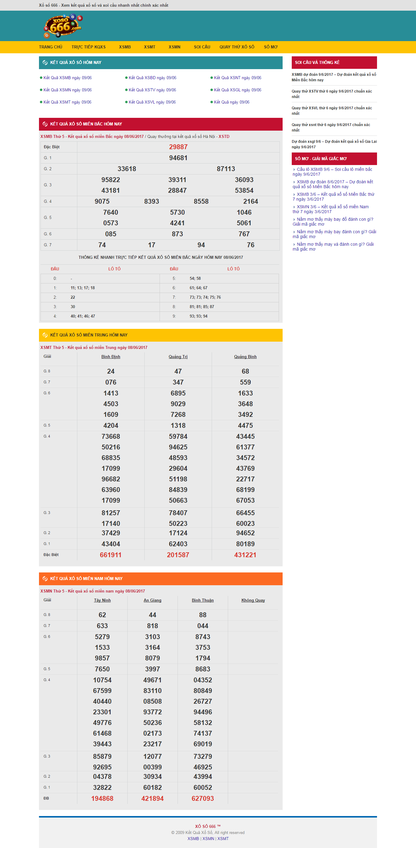 Thiết kế website xổ số 666 đẹp, chuyên nghiệp chuẩn SEO